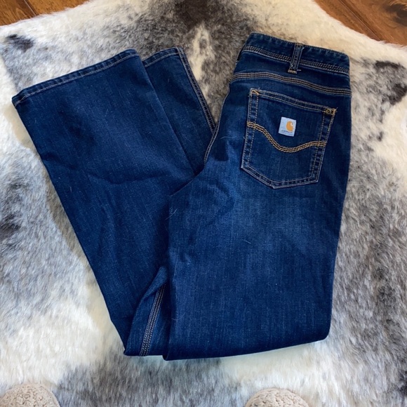 Carhartt Ladies Original Fit Jeans 6R - Picture 3 of 5